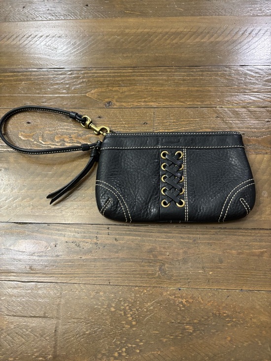 Coach Handbags - Coach Vintage Leather Wristlet with Lace-Up Detail
